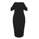 Red Summer One-Shoulder Midi Dress – Sexy & Elegant