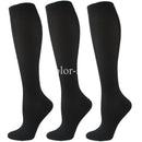 3 Pairs Knee-High Compression Socks – Relief & Support