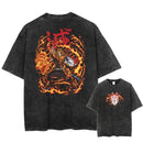 Demon Slayer Uzui Tengen Graphic Tee – Vintage Washed & Stylish