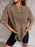 Cotton Solid Color Summer T Shirt Female Street Hip Hop T-shirts Cotton Casual Short Sleeve Comfortable Fashion Tee Tops