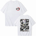 Summer Anime Demon Slayer Eyes T-shirt Harajuku O Neck Streetwear Tops