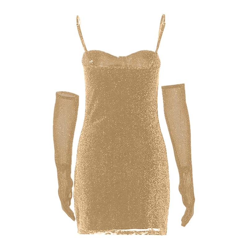 Glitter Y2K Bodycon Dress – Sexy & Unforgettable