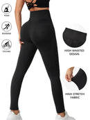 High-Waisted Sports Leggings with Pockets – Women's Workout Essential