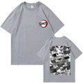 Summer Anime Demon Slayer Eyes T-shirt Harajuku O Neck Streetwear Tops