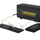 CATERSIDE Blue Rectangular Sunglasses – Unisex Fashion Eyewear