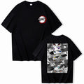 Summer Anime Demon Slayer Eyes T-shirt Harajuku O Neck Streetwear Tops