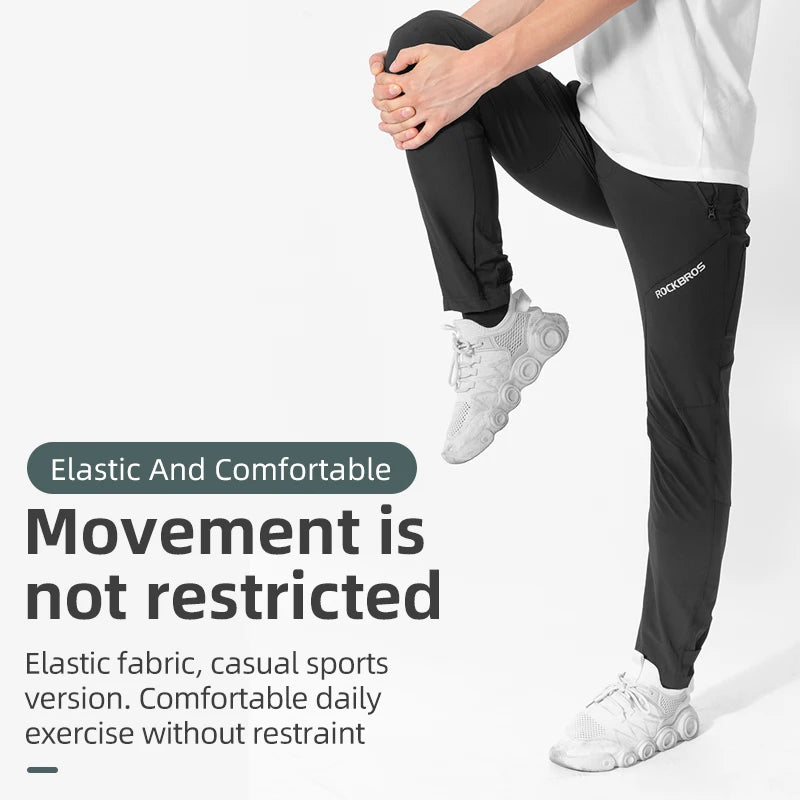 ROCKBROS Bicycle Trousers Comfortable Reflective Elasticity Refreshing Breathable Stretch Fabric Cycling Pants Sports Equipment