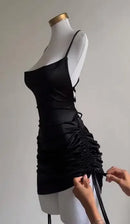 2025 Summer Lace-Up Halter Dress – Trendy & Sexy