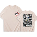 Summer Anime Demon Slayer Eyes T-shirt Harajuku O Neck Streetwear Tops