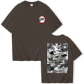 Summer Anime Demon Slayer Eyes T-shirt Harajuku O Neck Streetwear Tops