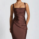 2025 Autumn-Winter Lace-Up Suspender Dress – Trendy & Chic