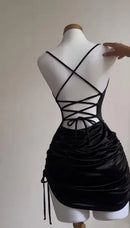 2025 Summer Lace-Up Halter Dress – Trendy & Sexy