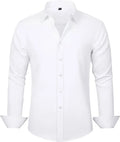 Top Selling Men's Dress Shirt Long Sleeve Autumn Without Pocket Casual Business Social No ironing Stretch Office Party Wedding