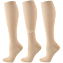 3 Pairs Knee-High Compression Socks – Relief & Support
