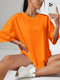 Cotton Solid Color Summer T Shirt Female Street Hip Hop T-shirts Cotton Casual Short Sleeve Comfortable Fashion Tee Tops