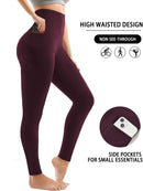 High-Waisted Sports Leggings with Pockets – Women's Workout Essential
