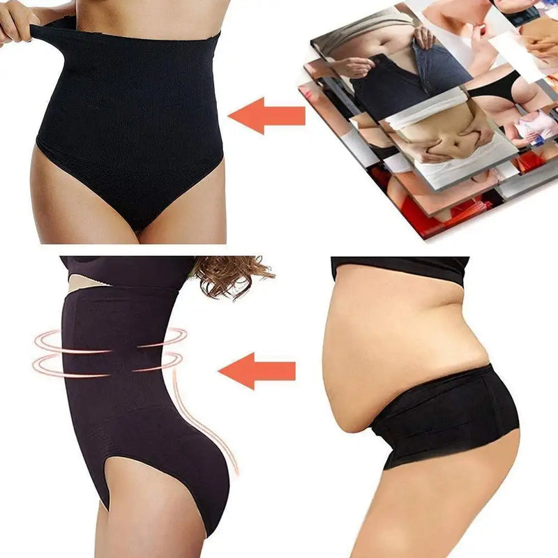 High Waist Tummy Control Shapewear Panties – Seamless Slimming Underwear