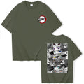 Summer Anime Demon Slayer Eyes T-shirt Harajuku O Neck Streetwear Tops