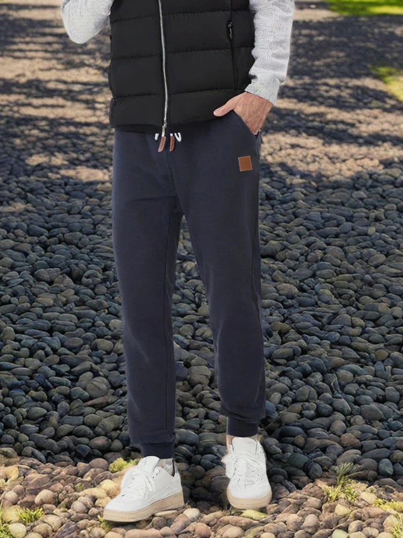 Men’s Athletic Pants – Elastic Waist Drawstring Casual Trousers