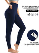 High-Waisted Sports Leggings with Pockets – Women's Workout Essential