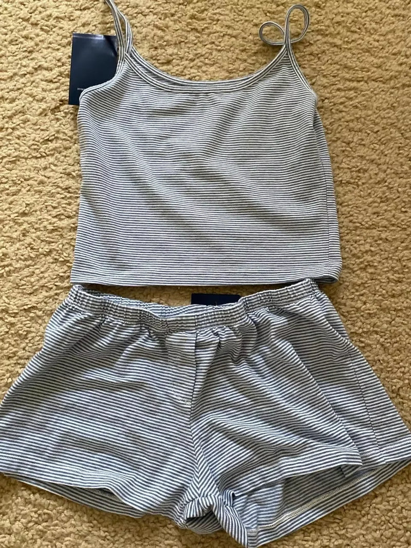 Striped Pink 2-Piece Set – Sweet & Chic Loungewear