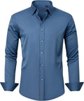 Top Selling Men's Dress Shirt Long Sleeve Autumn Without Pocket Casual Business Social No ironing Stretch Office Party Wedding