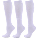 3 Pairs Knee-High Compression Socks – Relief & Support