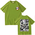 Summer Anime Demon Slayer Eyes T-shirt Harajuku O Neck Streetwear Tops