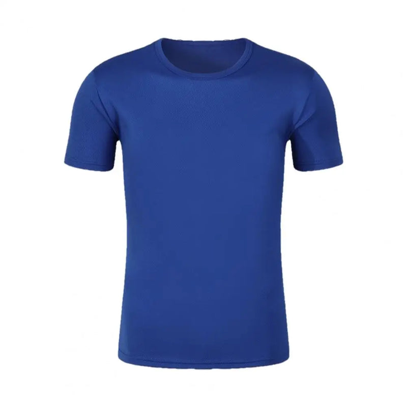 Quick drying T-shirt Unisex Short Sleeve Sport T Shirt Trainer Running T-Shirt Solid Color Breathable Women Men Tee Top S to 4XL