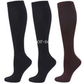 3Pairs Compression Socks Knee High Varicose Veins Stockings Men Women Sport Socks Anti Fatigue Pain Relief Compression Stockings